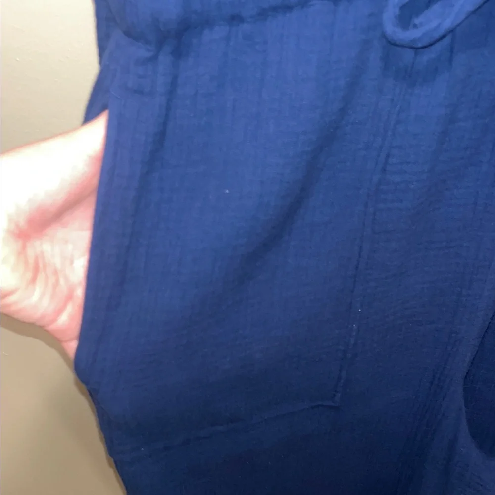 Madewell Navy Jumpsuit with Button Details - Picture 5 of 8